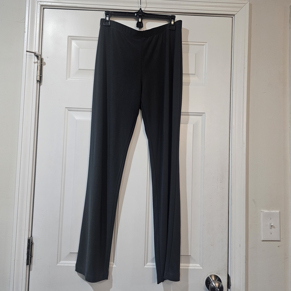 Clara Sun Woo Black Dress Pants Size XL Slingy Soft Career {Bx21}   Travel